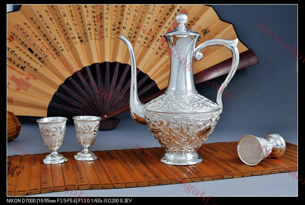 家用金银制品 纯金银酒具套装，一场流动的餐桌美学